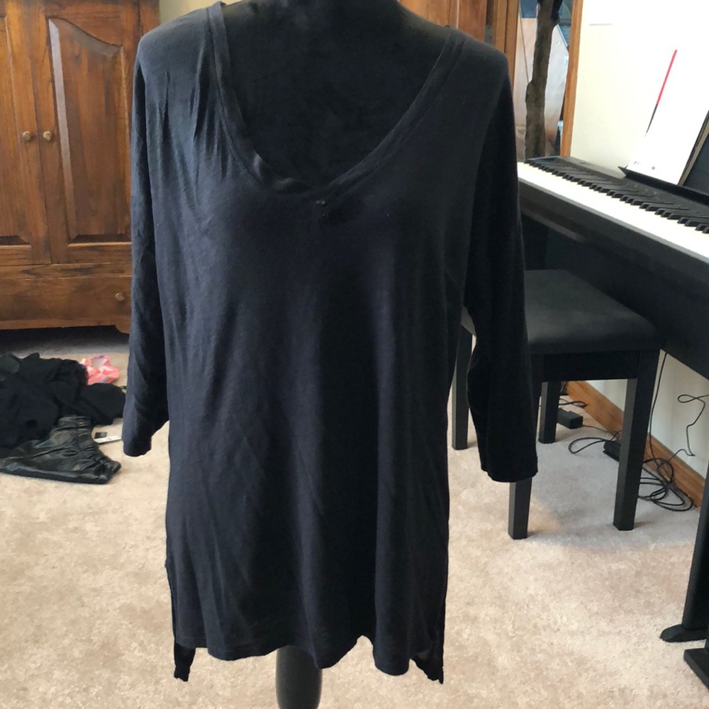 Dressed up tee , longer in the back